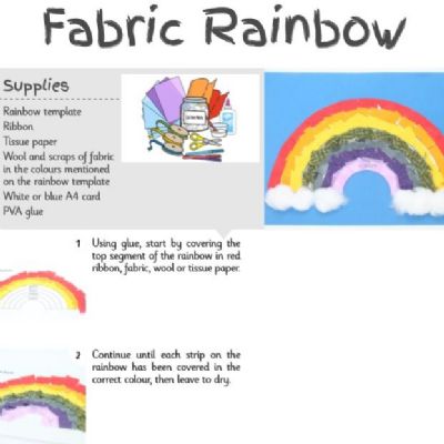 Fabric rainbow 1